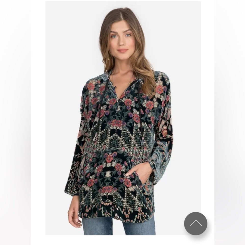 Johnny Was Marami Burnout Hoodie, Size M